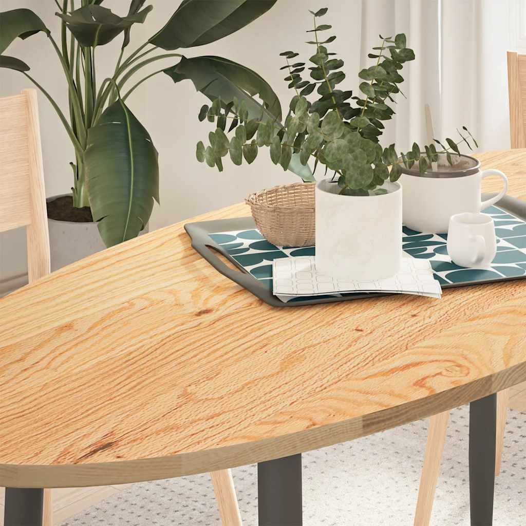 Tablero de mesa ovalado madera maciza de acacia 100x40x2,5 cm