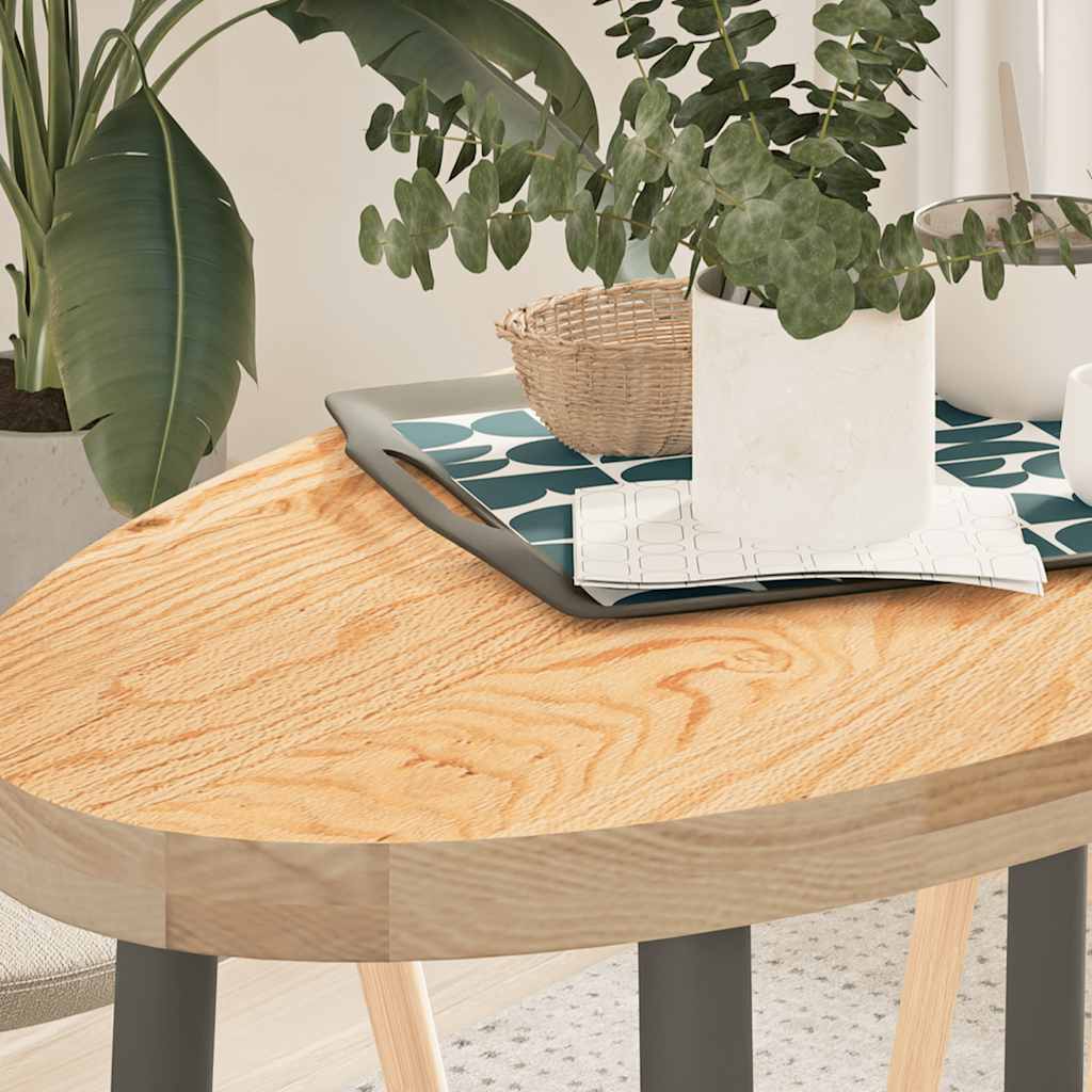 Tablero de mesa ovalado madera maciza de acacia 100x40x2,5 cm