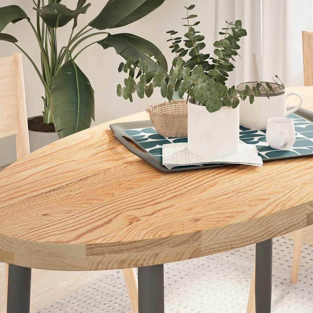 Tablero de mesa ovalado madera maciza de acacia 100x40x2,5 cm
