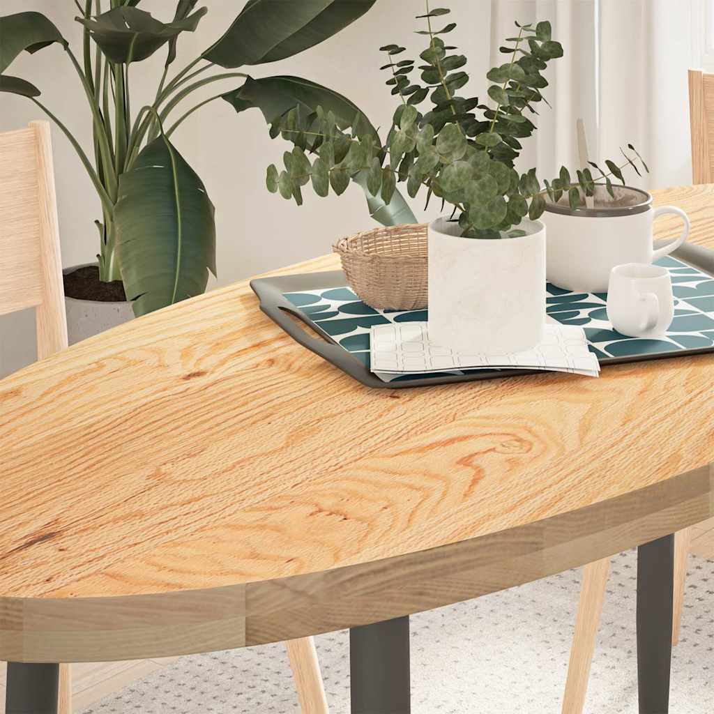 Tablero de mesa ovalado madera maciza de acacia 100x40x2,5 cm