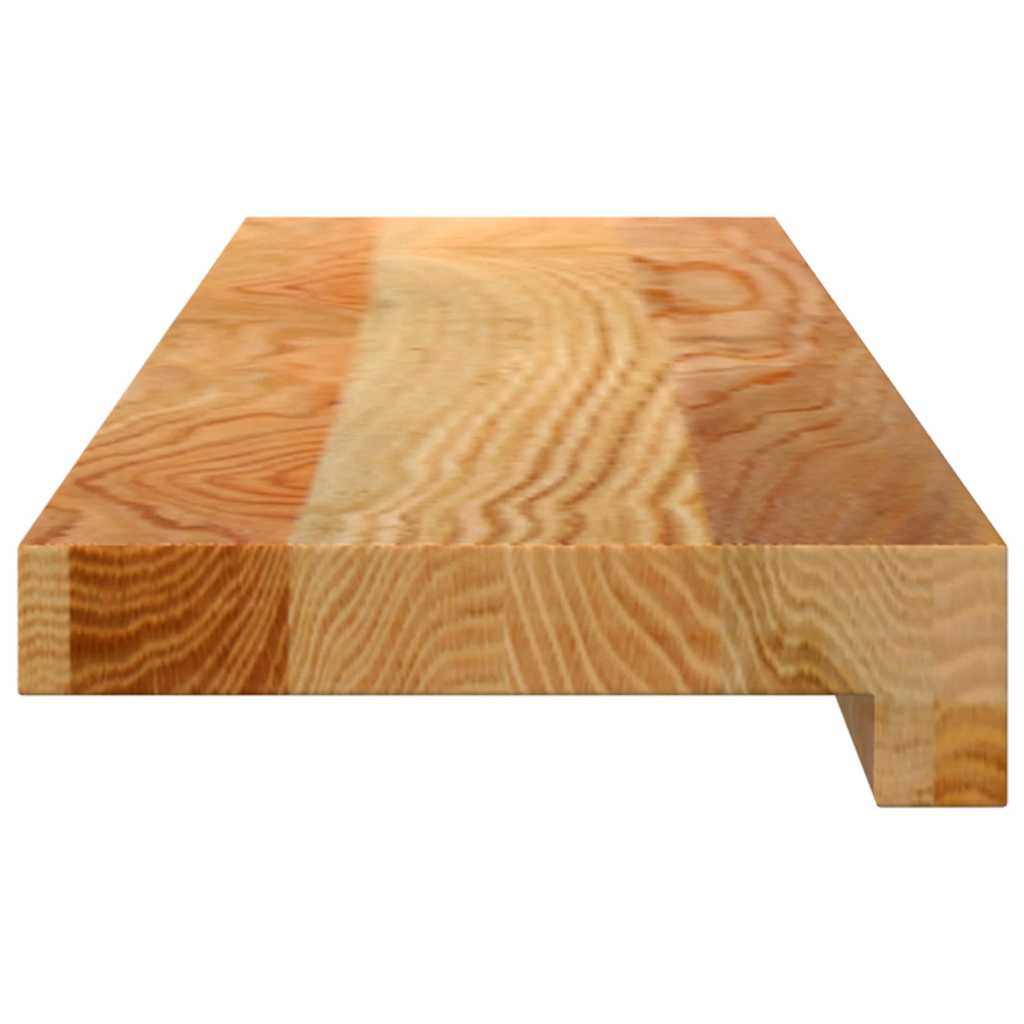 Alféizares de ventana 2 uds madera maciza roble marrón claro