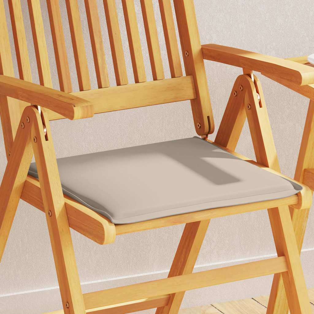 Cojines asiento de jardín cuadrados 2 uds gris claro 45x45x2 cm