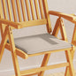 Cojines asiento de jardín cuadrados 2 uds gris claro 45x45x2 cm