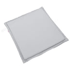 Cojines asiento de jardín cuadrados 2 uds gris claro 45x45x2 cm