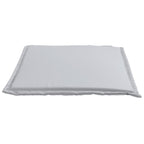 Cojines asiento de jardín cuadrados 2 uds gris claro 45x45x2 cm