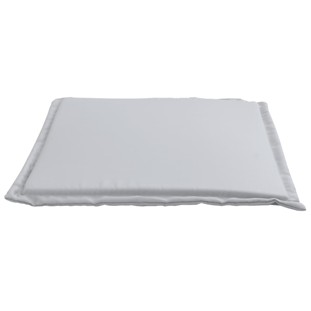 Cojines asiento de jardín cuadrados 2 uds gris claro 45x45x2 cm