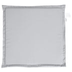 Cojines asiento de jardín cuadrados 2 uds gris claro 45x45x2 cm