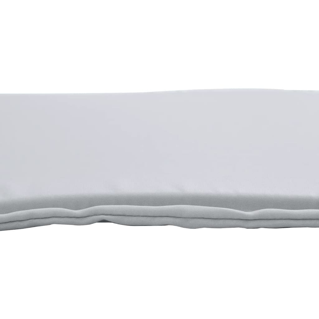 Cojines asiento de jardín cuadrados 2 uds gris claro 45x45x2 cm