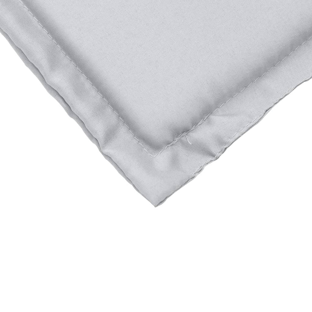 Cojines asiento de jardín cuadrados 2 uds gris claro 45x45x2 cm