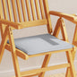 Cojines asiento de jardín cuadrados 2 uds gris claro 45x45x2 cm