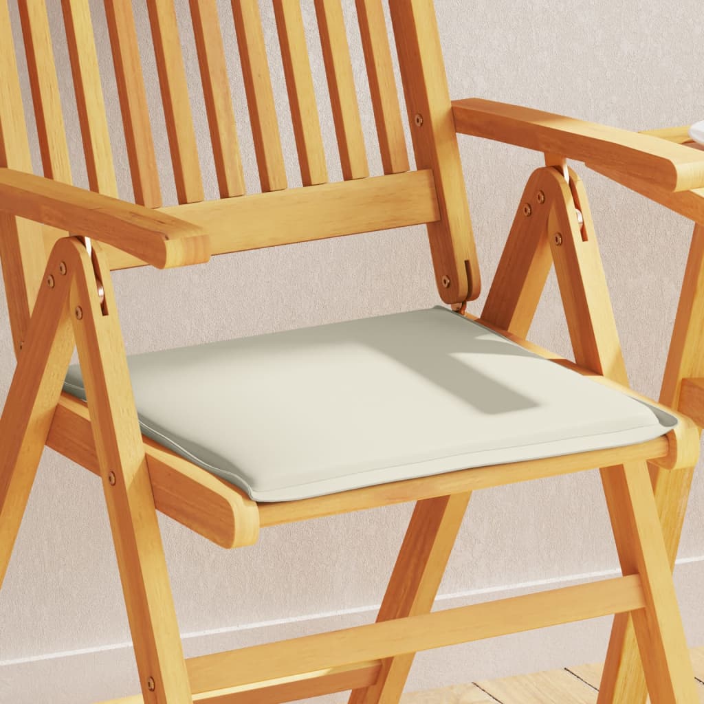 Cojines asiento de jardín cuadrados 2 uds gris claro 45x45x2 cm