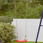 Columpio para niños individual con cuerda ajustable amarillo