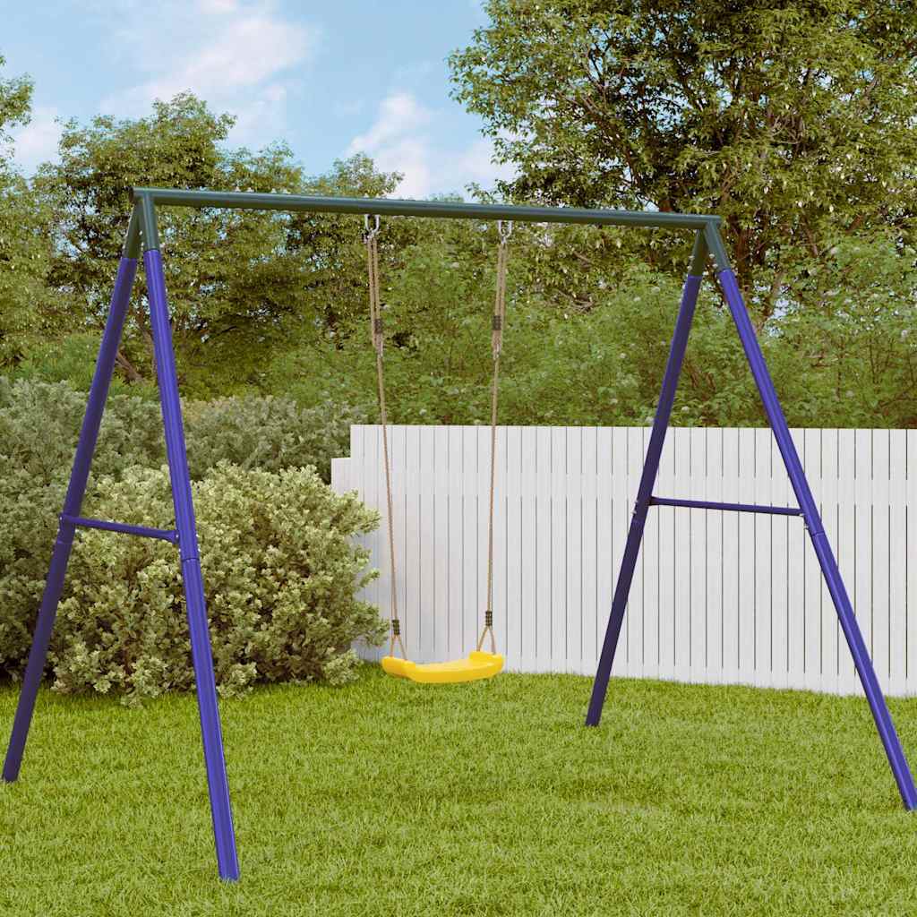 Columpio para niños individual con cuerda ajustable amarillo