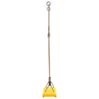 Columpio para niños individual con cuerda ajustable amarillo