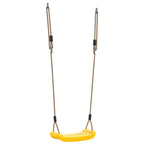 Columpio para niños individual con cuerda ajustable amarillo