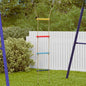 Escalera de cuerda para niños con 4 peldaños multicolor