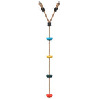 Cuerda de escalada de discos para niños 4 peldaños multicolor