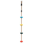 Cuerda de escalada de discos para niños 4 peldaños multicolor