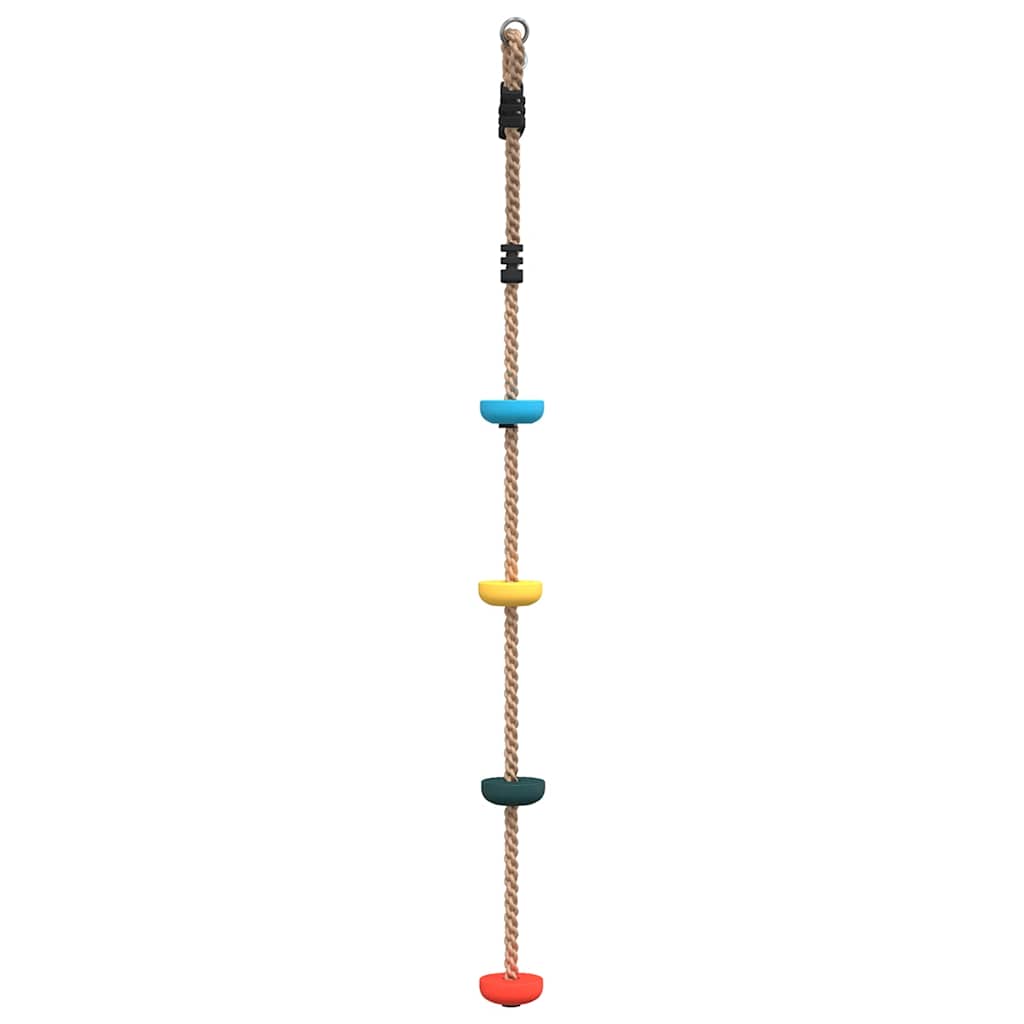 Cuerda de escalada de discos para niños 4 peldaños multicolor