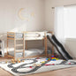 Litera con tobogán y escalera madera maciza blanco 90x190 cm