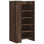 Zapatero madera de ingenería marrón roble 52x37,5x100 cm