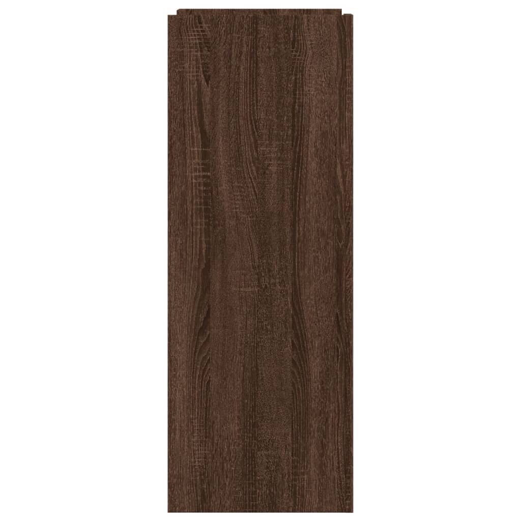 Zapatero madera de ingenería marrón roble 52x37,5x100 cm