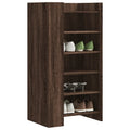 Zapatero madera de ingenería marrón roble 52x37,5x100 cm