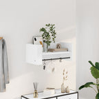 Estante de pared 2 uds madera ingeniería gris Sonoma 38x12x38cm