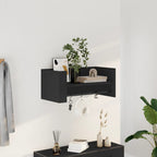 Estante de pared 2 uds madera ingeniería gris Sonoma 38x12x38cm
