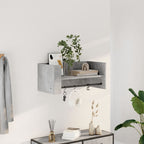 Estante de pared roble negro 90x16x78 cm madera de ingeniería