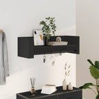 Estante de pared 2 uds madera ingeniería gris Sonoma 38x12x38cm