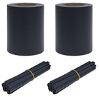 Pantallas de Privacidad para el Jardín 2 pcs Gris oscuro PVC