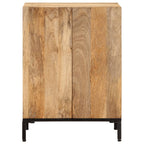 Aparador de madera maciza de mango 53x35x72 cm