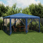 Carpa para fiestas 10 paredes de malla HDPE gris antracita 6x4m