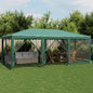 Carpa para fiestas 10 paredes de malla HDPE gris antracita 6x4m