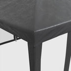 Carpa para fiestas 10 paredes de malla HDPE gris antracita 6x4m