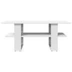 Mesa de centro madera de ingeniería blanco 102x55x42 cm