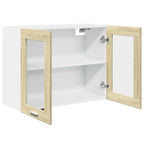 Vitrina colgante "Lyon" roble Sonoma 80x31x60 cm madera de ingeniería