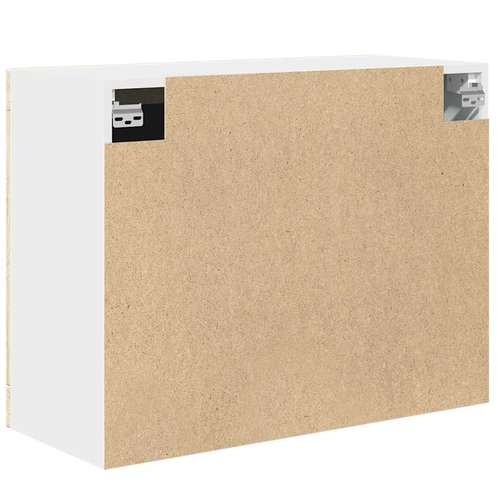 Vitrina colgante "Lyon" roble Sonoma 80x31x60 cm madera de ingeniería