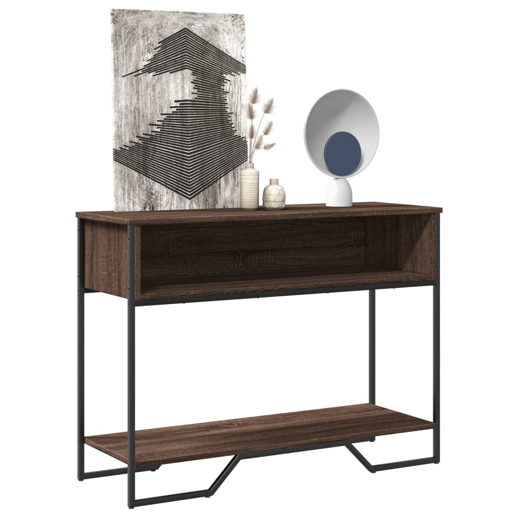 Mesa consola BODO madera maciza de pino blanco 91x35x74 cm