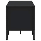 Mueble de TV madera de ingeniería negro 122x34x41 cm