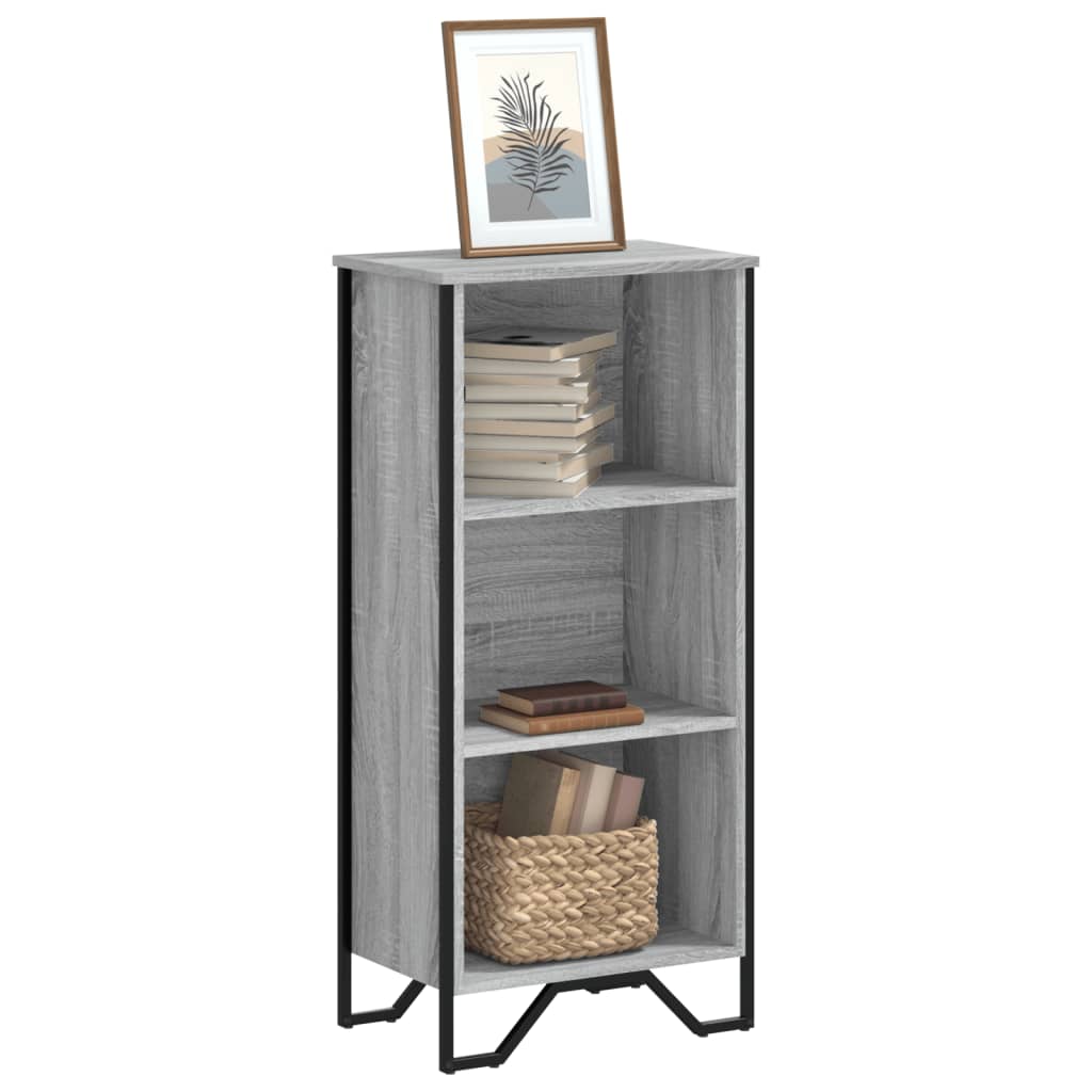 Estantería de 3 nieveles madera maciza de acacia 80x30x80 cm