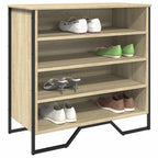 Muebles zapateros 2 uds contrachapada blanco 27,5x27x102 cm