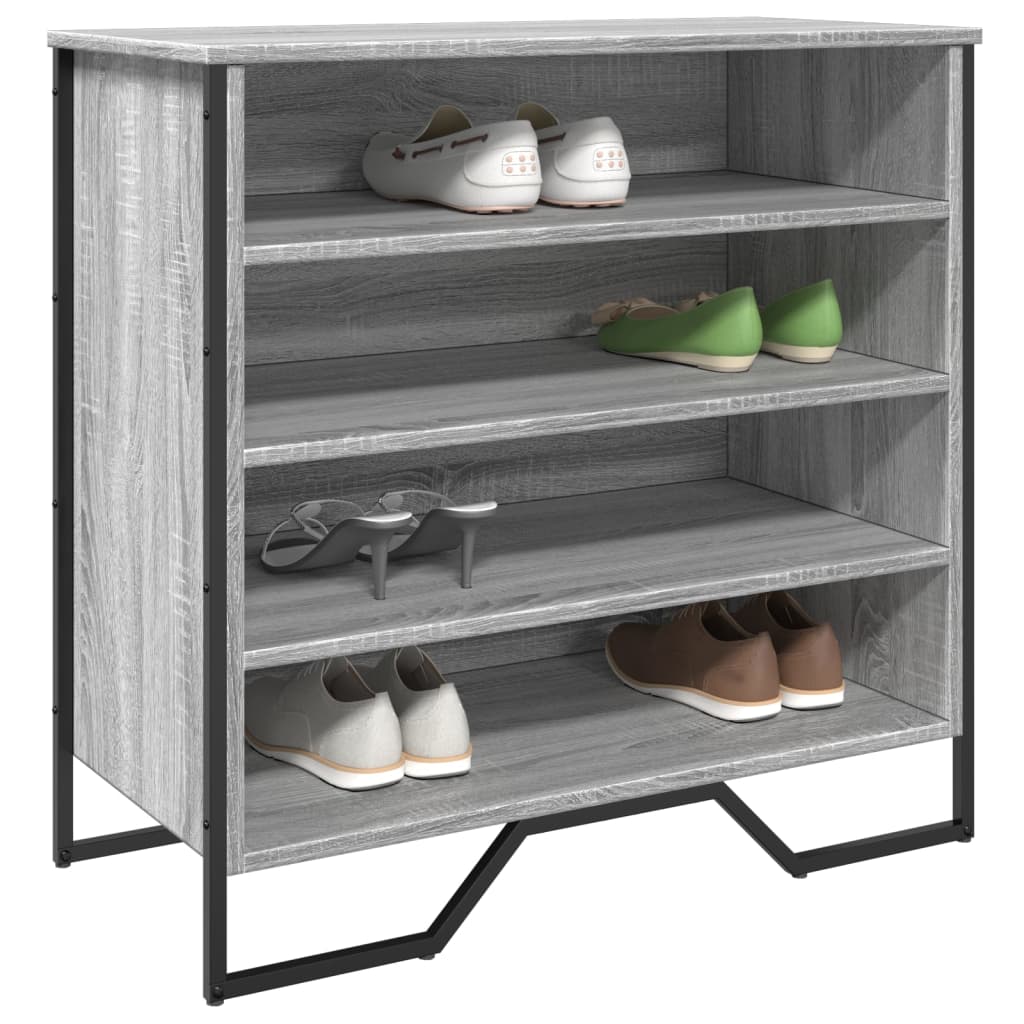 Muebles zapateros 2 uds contrachapada blanco 27,5x27x102 cm