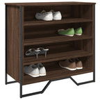 Muebles zapateros 2 uds contrachapada blanco 27,5x27x102 cm