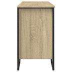 Armario lavabo baño madera ingeniería roble Sonoma 91x35x60 cm