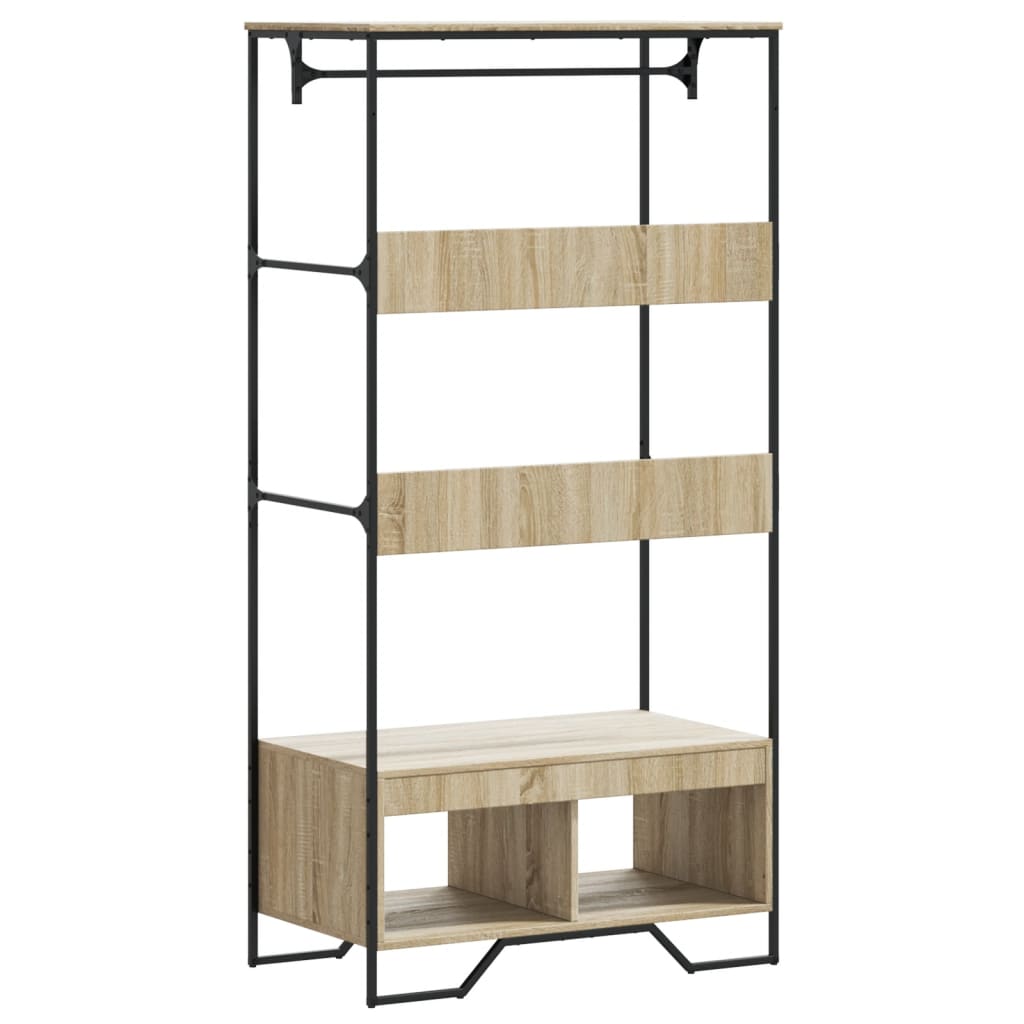 Armario de madera de ingeniería roble Sonoma 90x50x180 cm