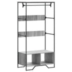 Armario de madera de ingeniería gris Sonoma 90x50x180 cm