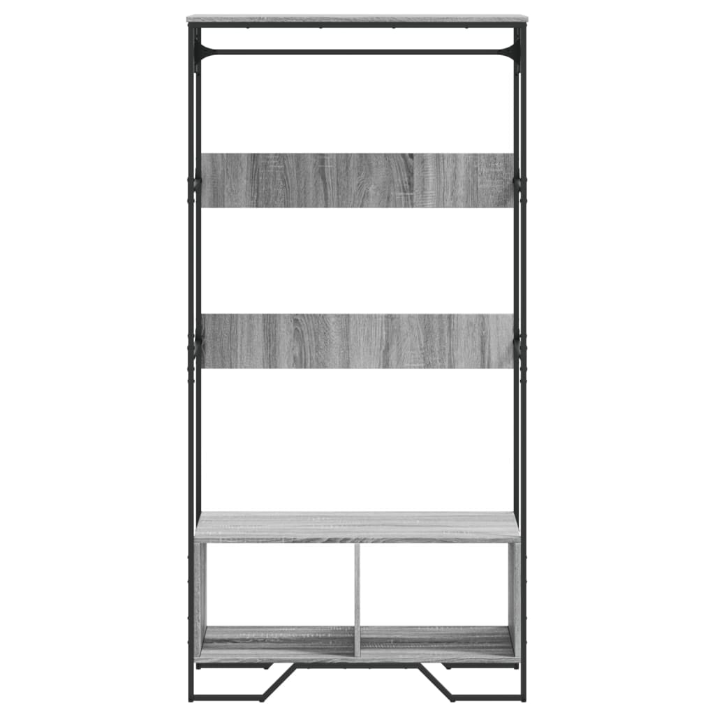 Armario de madera de ingeniería gris Sonoma 90x50x180 cm