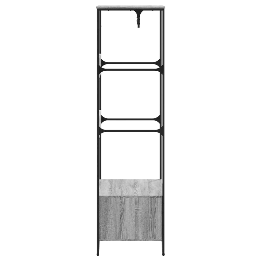 Armario de madera de ingeniería gris Sonoma 90x50x180 cm